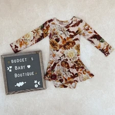 POSH PEANUT Floral Dress Romper Size 18-24 Months