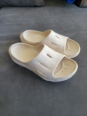 Hoka Ora Recovery Tan 3 Slide Mens Size 11 Slip On Sandal Comfort 