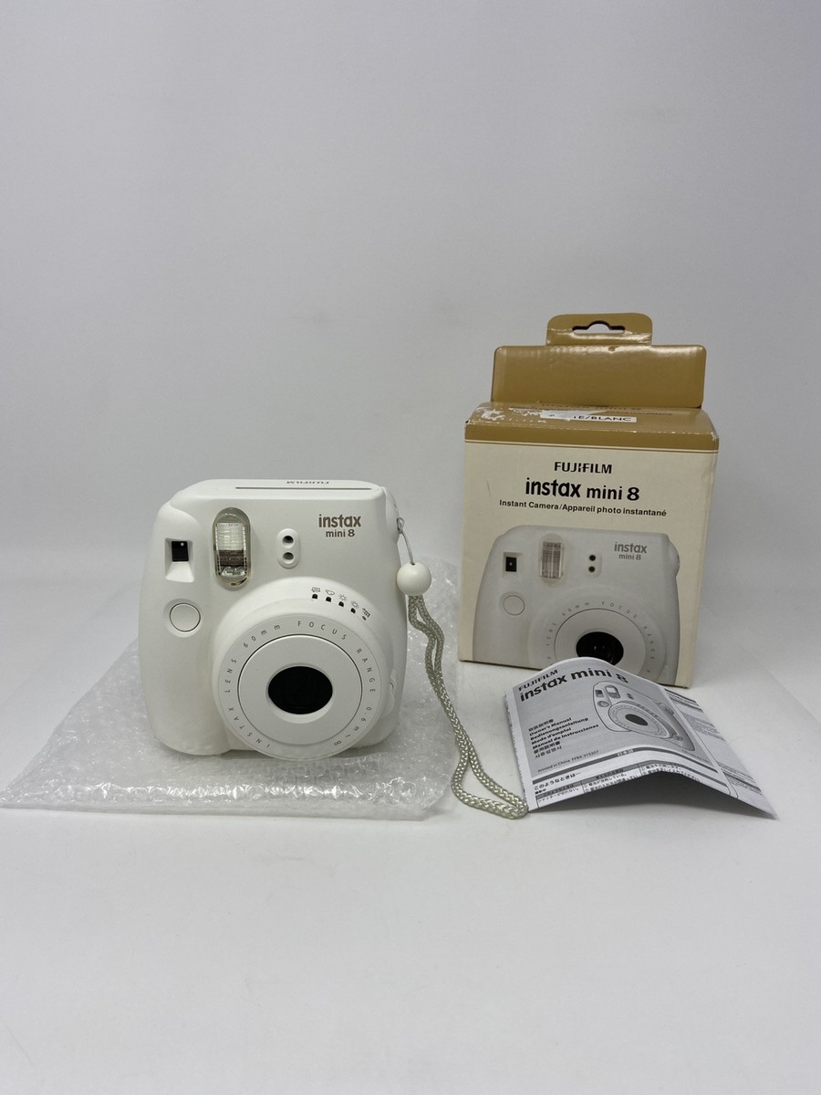 Fujifilm Instax Mini 8 Instant Film Camera White w/ Box
