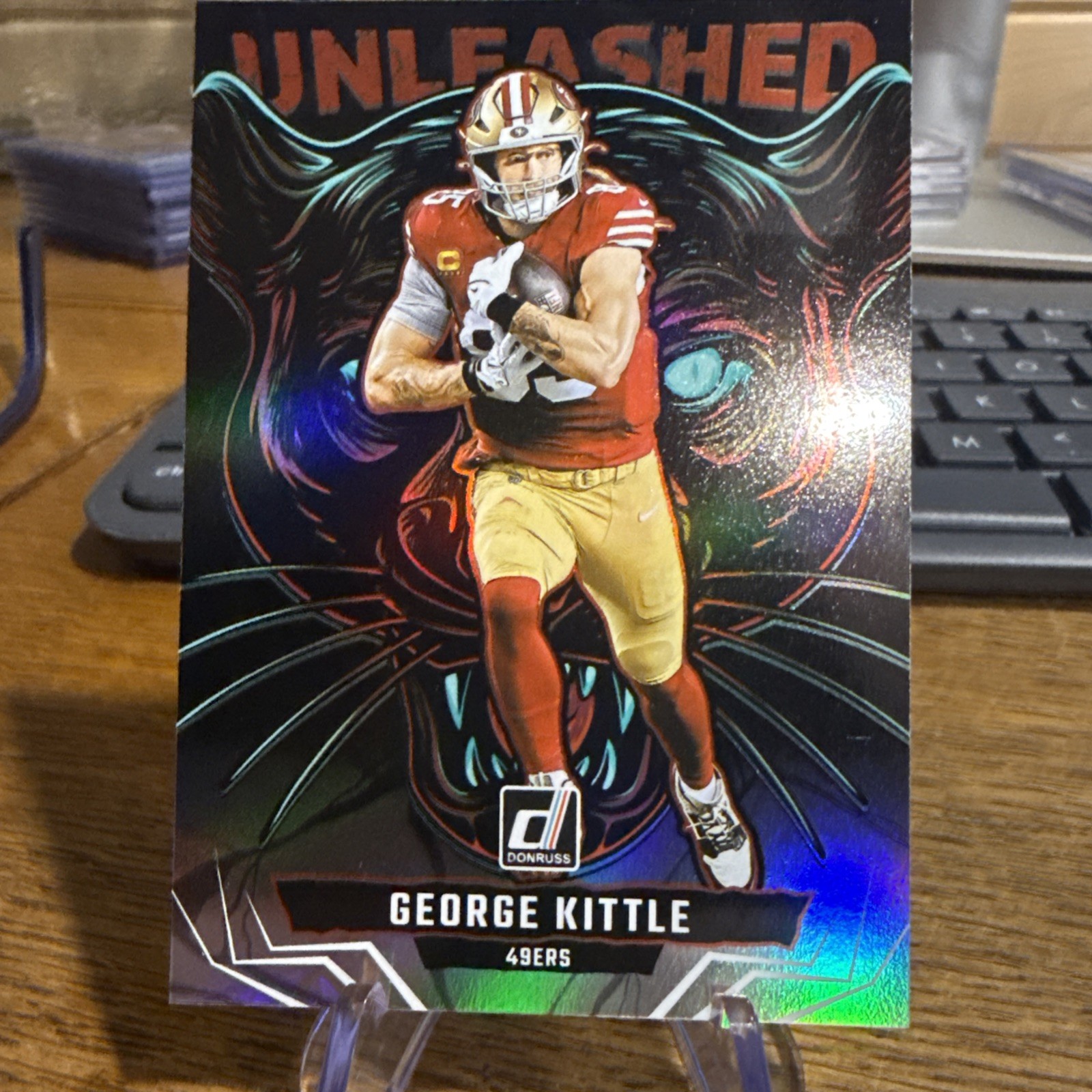 George Kittle Donruss Unleashed Case Hit 2025 Donruss #22 San Francisco 49rs SSP