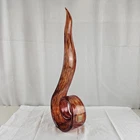 SCULPTURE - Vintage Murano Style Veyye Artisinal Glass Dancing Flame Art 23 Tall