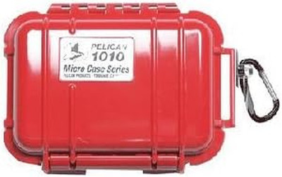 Pelican 1010 Micro Case (Red/Clear)