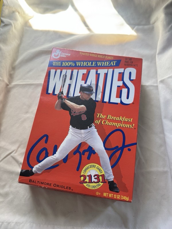Wheaties Cal Ripken Jr. Baltimore Orioles Baseball Cereal Box