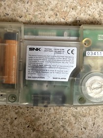 Neo Geo Pocket Color SNK Console Crystal Clear