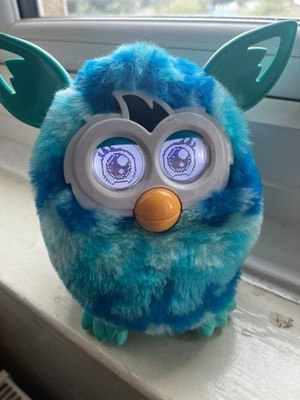 2012 Hasbro Furby Boom Blue Waves interaktives elektronisches Haustierspielzeug funktioniert getestet