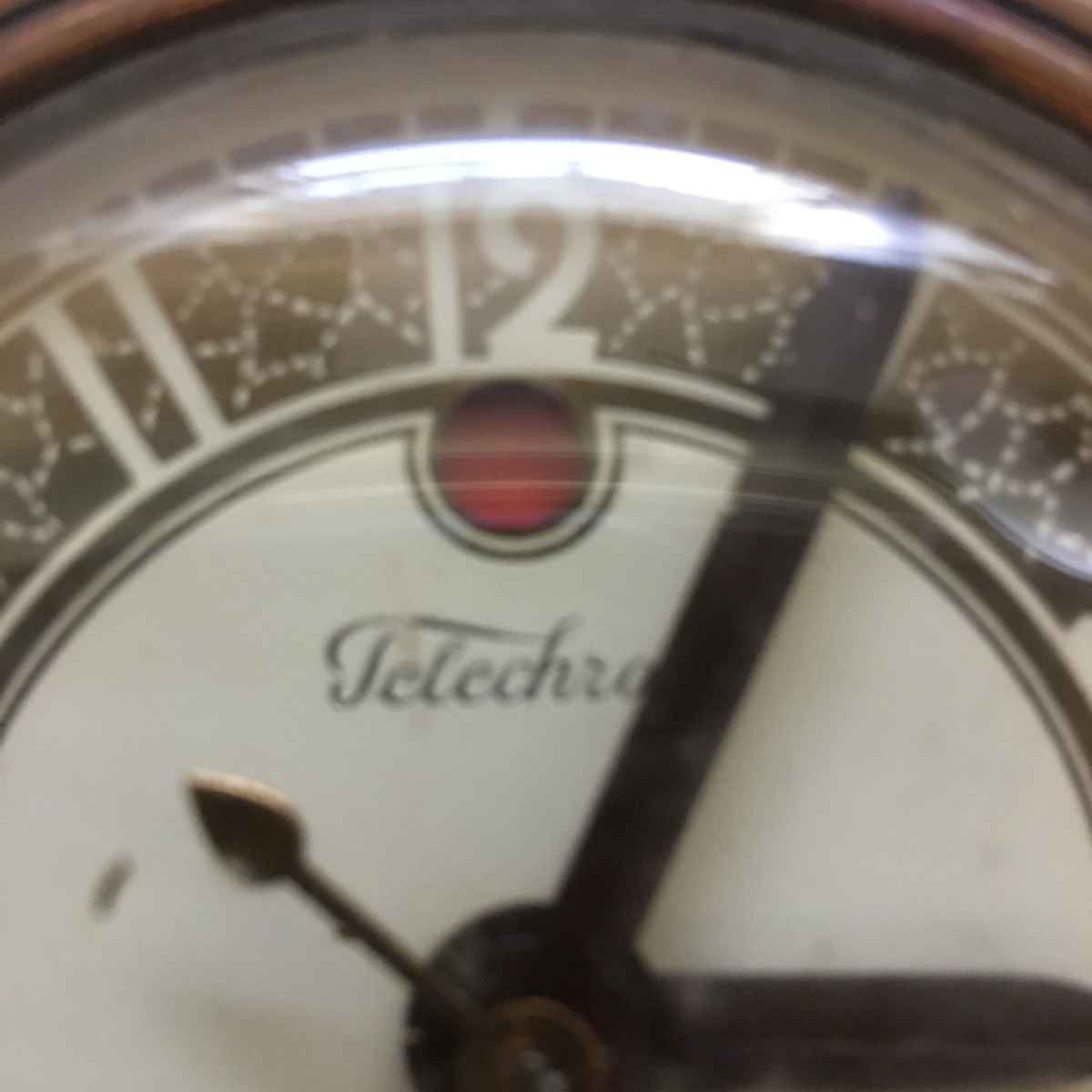 Vintage 1940s Telechron 3H07 Gracewood Electric Mantel Clock 10.5