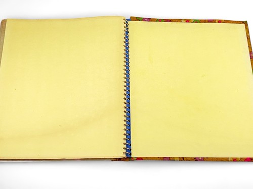 Album fotografico vintage mod rosa fluo arancione fiori potere anni 60 15,5"x17,5" - Foto 12 di 15