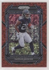 2022 Panini Prizm Rookies No Huddle Red Prizm 45/50 Hassan Haskins #326 8d9