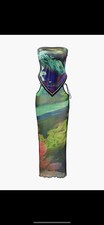 Multicolor Strapless Mesh Illusion Dress - [Size L]