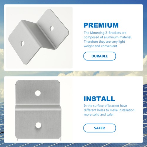 4 Pc Solar Panel Bracket Rv Mount Mounting Kit Support for Stand - Picture 2 of 12