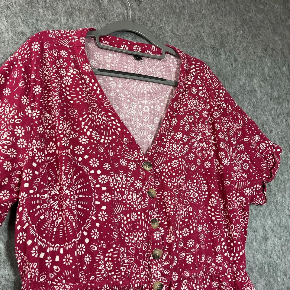 Mameluco Jersey Torrid Mujer Grande Rosa Bolsillos Geométricos 1 Pieza Pantalones Cortos Costeros* Foto 2 de 4