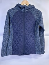 Mountain Warehouse Women’s Blue Full Zip Quilted/Knitted Hybrid Jacket Size 12
