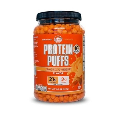 Twin Peaks Protein Puffs - (Nacho Cheese), Keto Friendly, Low Carb Snack (300...