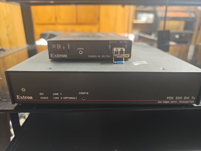 Extron FOX 500 TX/RX Fiber Optic Extender Set   Untested   Powers On   No Power