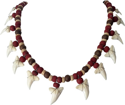 13! Genuine Shark Teeth Necklace for Men, Mako Shark Tooth Necklace, Handmade...