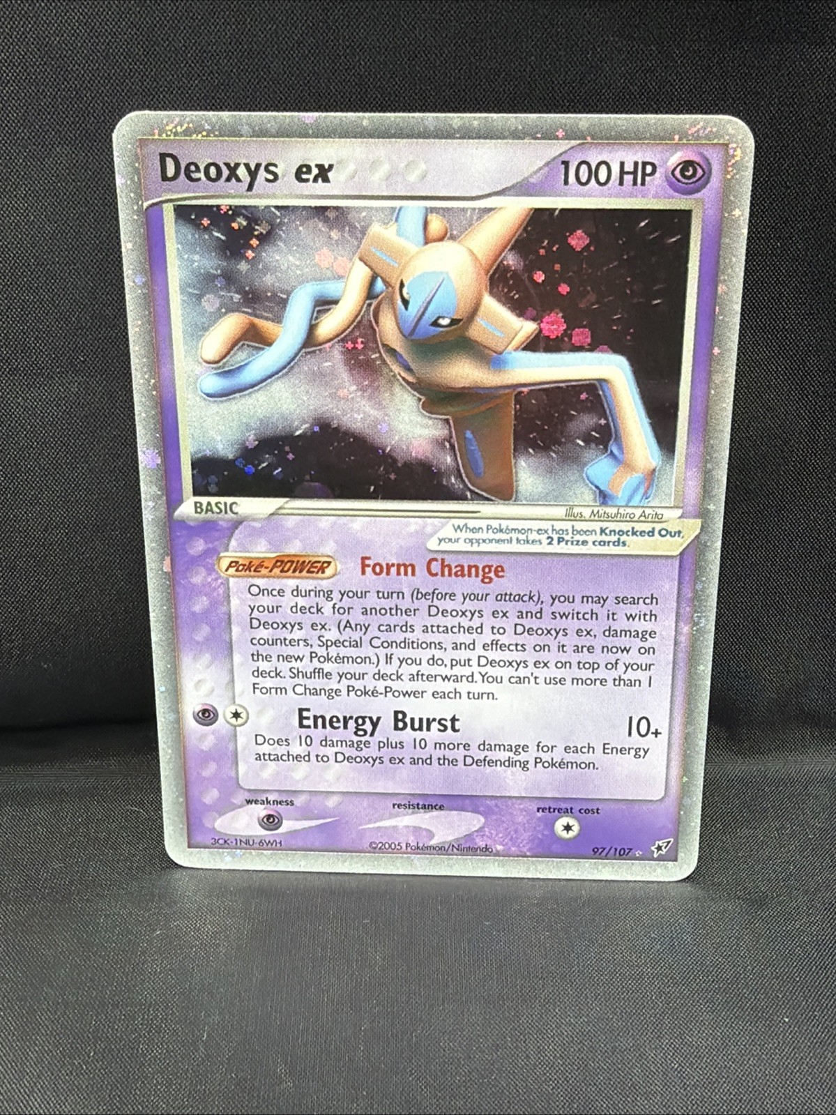 Pokemon TCG Deoxys EX Holo Ultra Rare Card Normal Forme 97/107