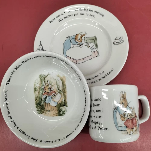 WEDGWOOD Model number: Mug ball plate PETER RABBIT 3-piece
