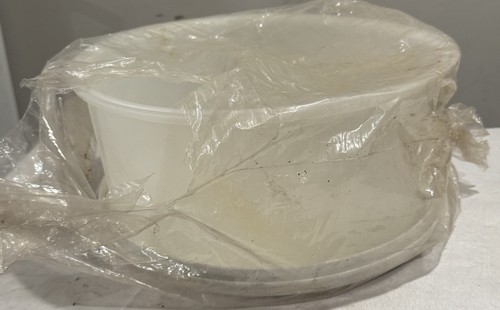 Tupperware Tortenheber Träger gesprenkeltes Feuerwerk rund Neu!!