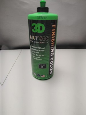 NEW 3D AAT 502 Finishing Polish 32 Oz Bottle 