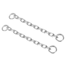 2Pcs Purse Strap Extender 8.7-Inch, Bag Extender Chain Silver, 0.5 Width