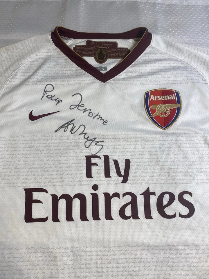 Maillot Arsenal Nike Taille XL 2007/2008 Signé Par Arsène Wenger - Photo 4/4