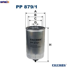 FUEL FILTER PP 879/1 FOR IRISBUS KAROSA IVECO CITYCLASS EUROTECH/MT/MP/MH 5.9L