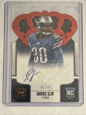 Darius Slay 2013 Crown Royale RED Rookie Auto RC 7/49 ~ EAGLES! Steelers!