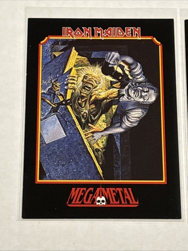 1991 Impel MEGA METAL Iron Maiden 3 Card Lot - Picture 2 of 8