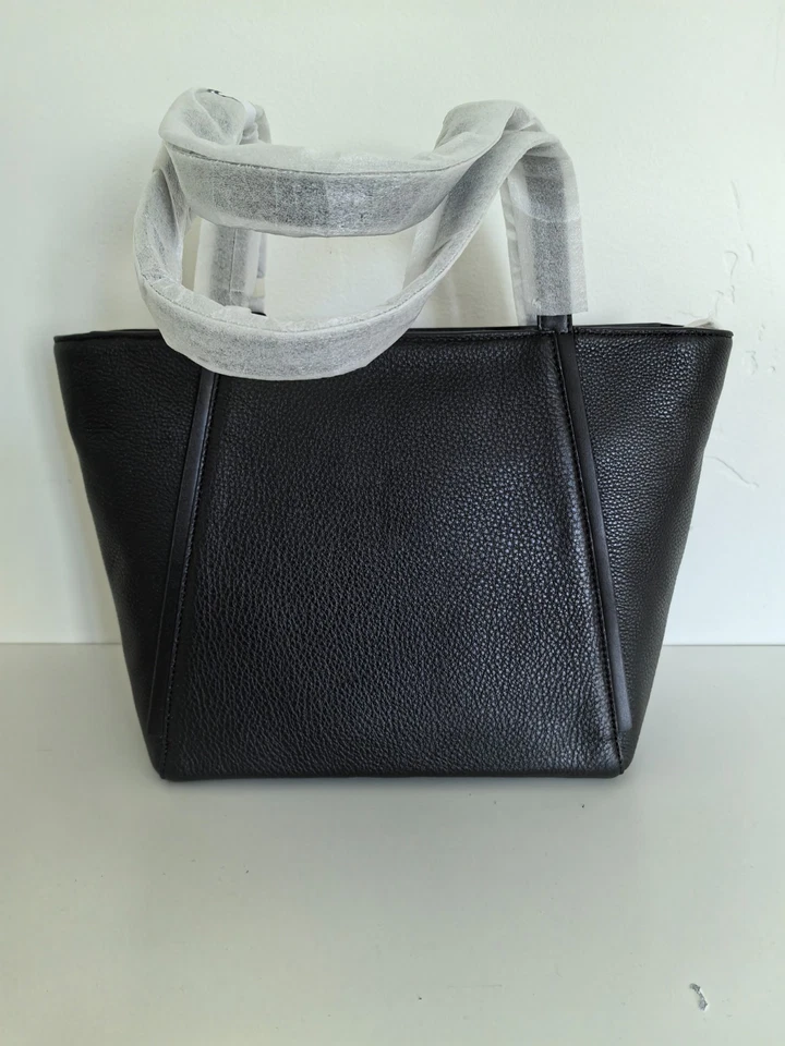 Bolso de Mano Michael Kors Whitney Mediano Cuero Guijarro Negro Foto 3 de 4