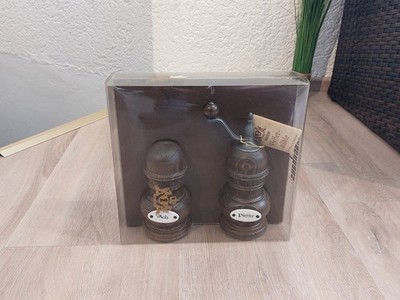 Vintage Zassenhaus Salzstreuer und Pfeffermühle, Holz, neu, OVP