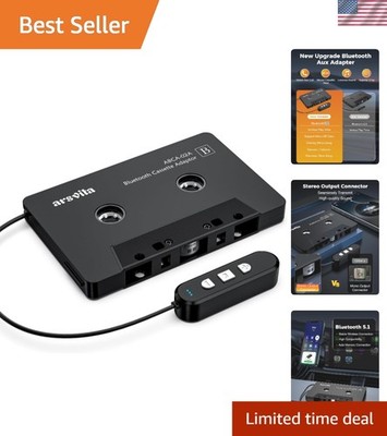 Upgrade Your Classic Car: 5.1 Bluetooth Cassette Adapter with SD Support & Ha...