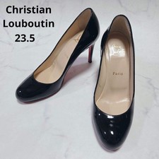 Christian Louboutin red sole patent leather pumps black Stylish and Elegance