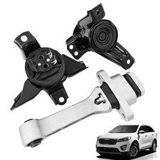 Proxlex A71094 Engine Motor  Transmission Mount Set Compatible with Kia Sore...