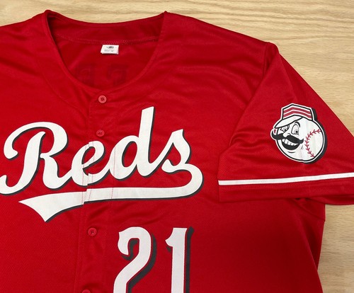 Herren Cincinnati Reds Hunter Greene Werbe-Trikot mit Knopfleiste Größe Erwachsene XL - Bild 5 von 19