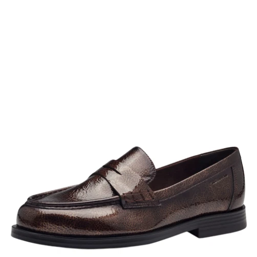 Mocassino Da Donna, Tamaris, naplack marrone, numero 38, nuovo con scatola - Immagine 2 di 4