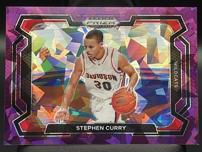 JERSEY NUMBER MATCH 2024 Panini Draft Prizm Stephen Curry Purple Ice 30/149 #