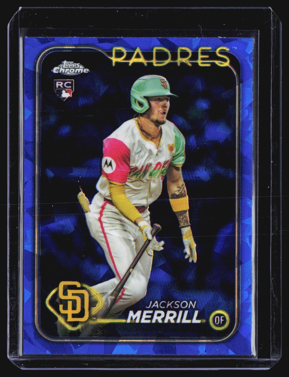 2024 Topps Chrome Update Sapphire JACKSON MERRILL Rookie Refractor RC #USCS210