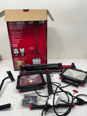 #ad Husky 10000 Lumen Twin Head LED Work Light *USED $69.99