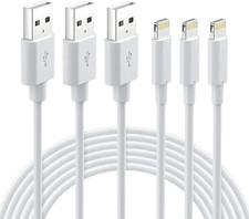 Lightning Cable Mfi Certified - Iphone Charger 3Pack 6FT Lightning to USB
