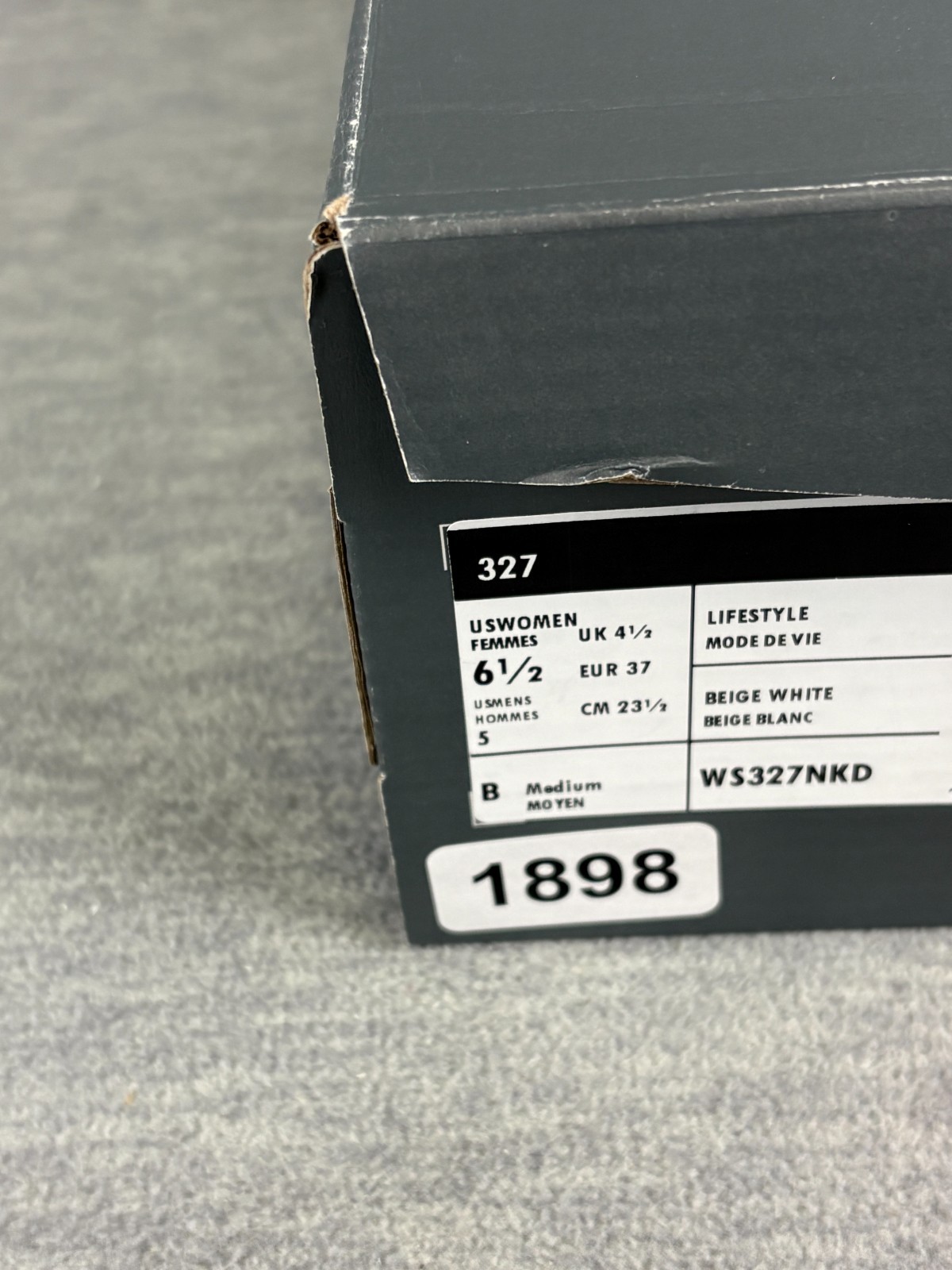 New Balance 327 Lifestyle Sneakers Womens 6.5 M Beige White Walking Comfort thumbnail 9