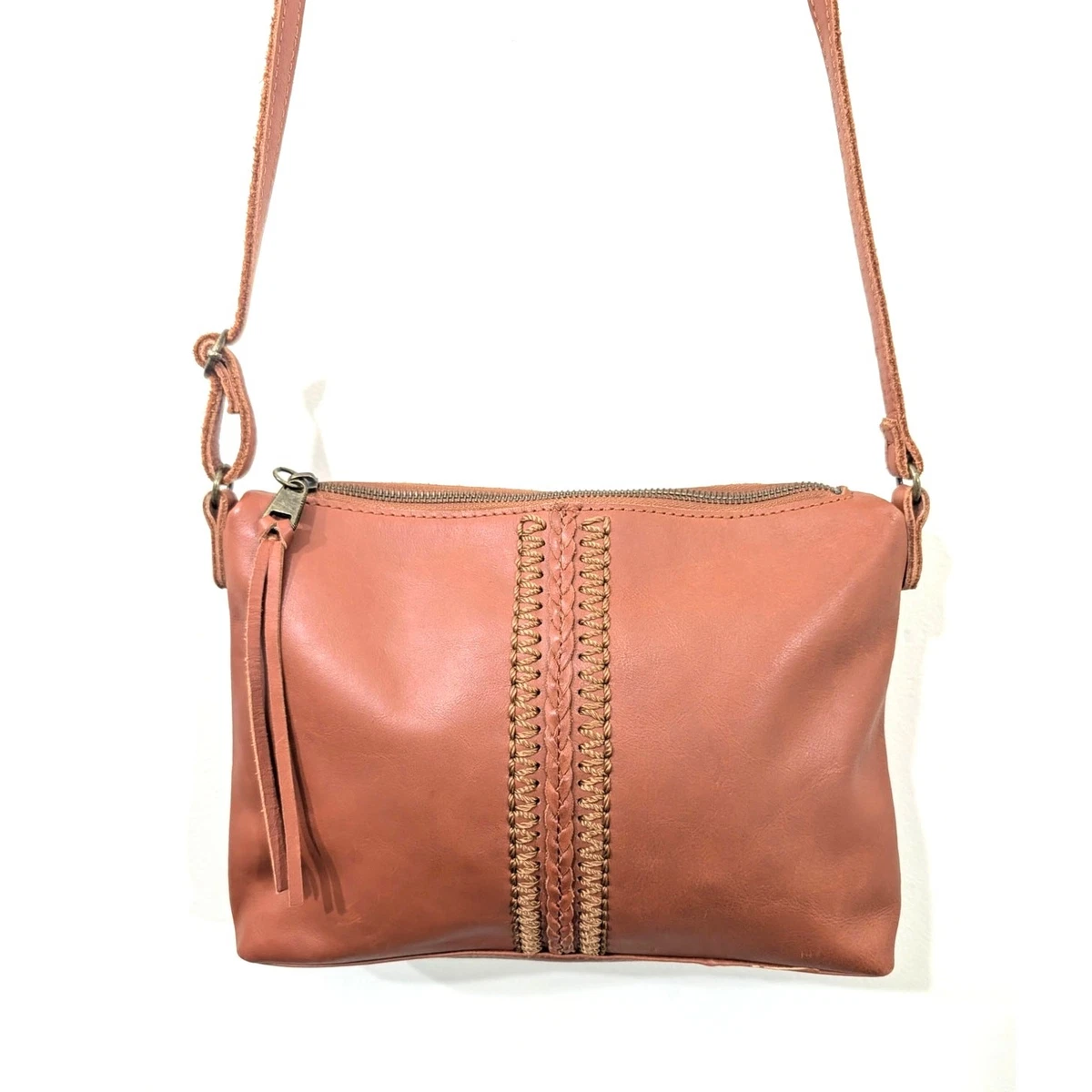The Sak Leather Exterior Orange Bags & Handbags for Women for sale