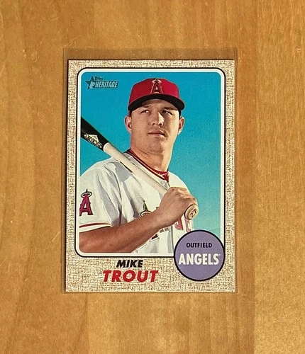 2017 Topps Heritage Mike Trout #450 SP