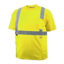 Pioneer V1054160U-S - Birdseye Safety T-Shirt - Hi-Viz Yellow/Green - Size XL
