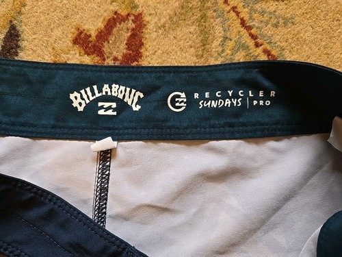 Billabong Recycler Sundays Pro Board Shorts Mens 29x9 Blue Green Camo Southwest - Picture 3 of 9