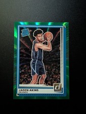 Jaden Akins 2025-26 Panini Donruss Rated Rookie Green Laser Card # 103 Magic. rookie card picture