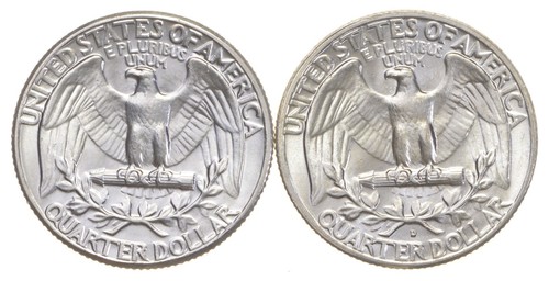 Choice Unc 1963 P D Washington Quarter Gem BU Collection Lot Set *3769 - Picture 2 of 3