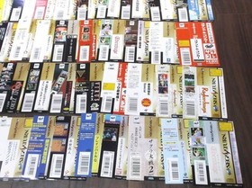 Sega Saturn Spine Cards Only Lot 106 SS Obi Paper Inserts Rare Japan JP