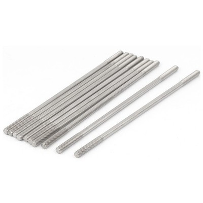 10 Stück Doppelend Gewindestift Schraube M5x150mm aus 304 Edelstahl