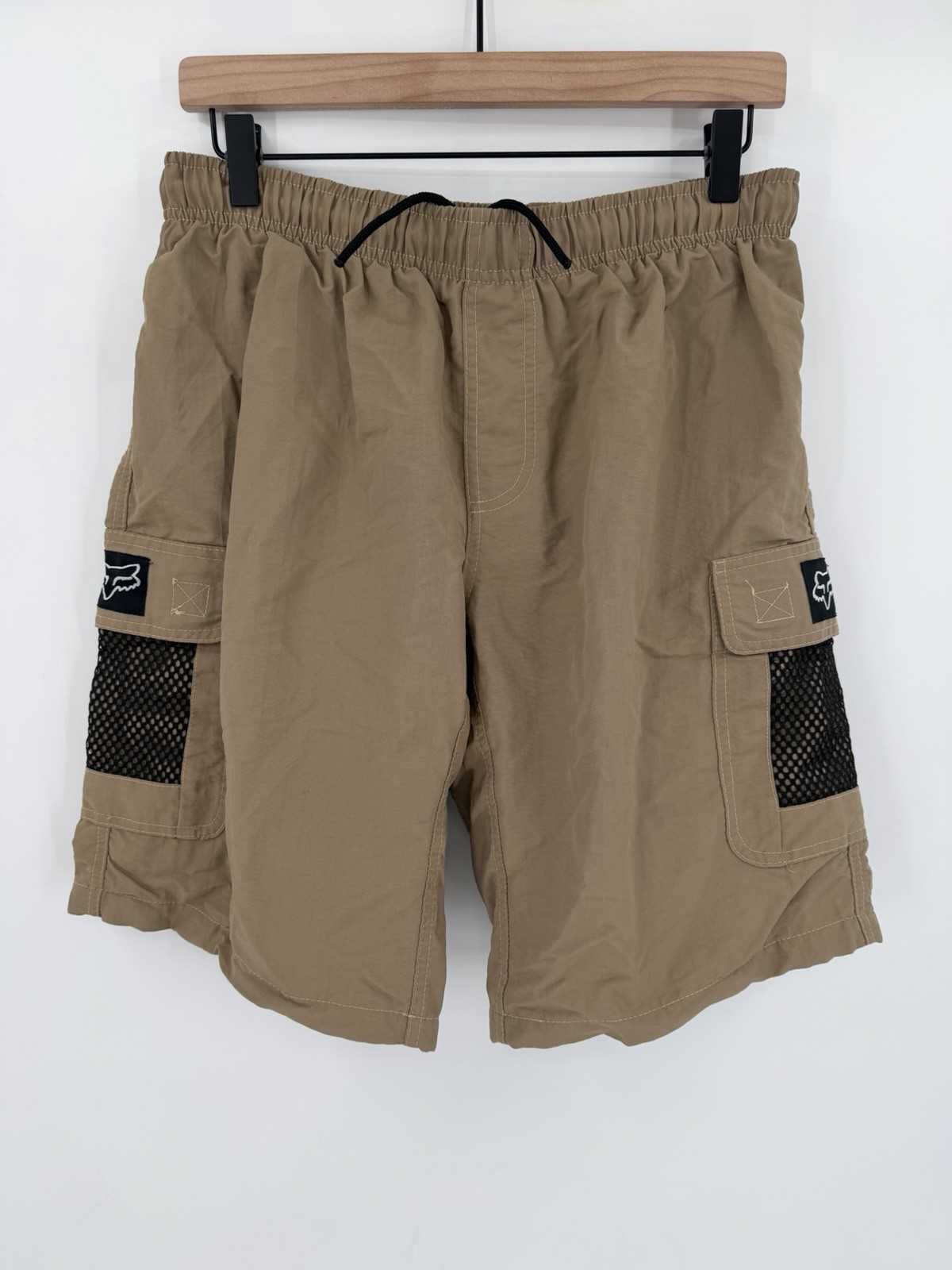 Fox Racing Shorts Mens Medium Tan Mountain Biking Biker Padd