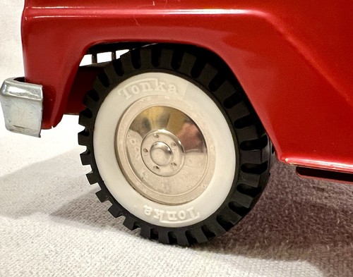 1960's Tonka Stake Pickup w/ Stepside Bed No. 308 Red/White Original Condition - Picture 11 of 18